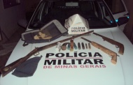 Três armas e munições são apreendidas em Ipanema