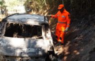 Cadáver carbonizado é encontrado dentro de automóvel incendiado