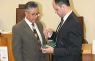 Pastor Sérgio Veiga, presidente da DAREI, recebe a Medalha Desembargador Hélio Costa