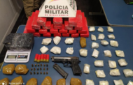 Arma e muita droga recolhida no bairro São Vicente