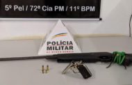 Duas armas de fogo recolhidas na zona rural de Simonésia