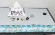 PM recolhe droga e dinheiro em Caiana