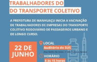 Manhuaçu vacina trabalhadores do transporte coletivo contra a Covid-19