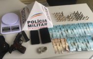 Arma, munições, dinheiro e droga recolhidos em Manhumirim