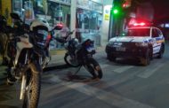 Motocicleta clonada apreendida na avenida Barão do Rio Branco