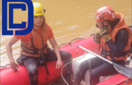 Bombeiros seguem as buscas por jovem que se afogou no Rio Manhuaçu, em Ipanema