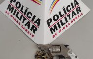 Revólver e munições apreendidos na zona rural de Santa Margarida