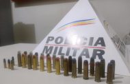 Autor detido e munições apreendidas em Chalé